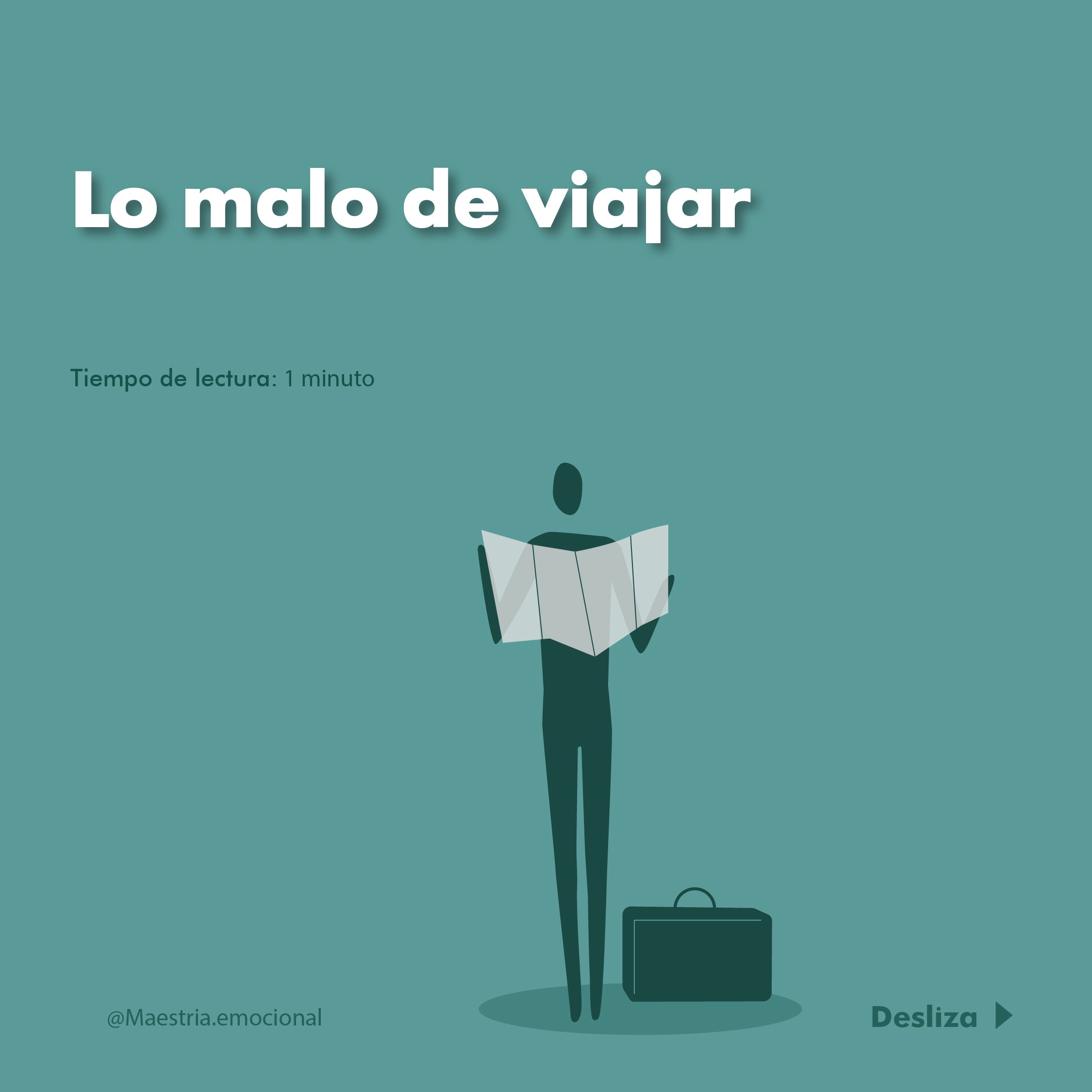 Lo malo de viajar.