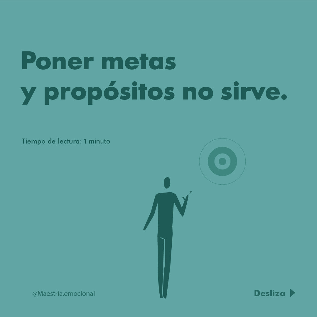 Poner metas y propósitos no sirve.